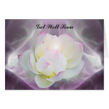 Flor de loto blanco felicitaciones