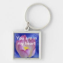 Flor de loto sincera llaveros personalizados