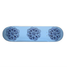 Flor de Lotus (alheña) (azul) Patin Personalizado