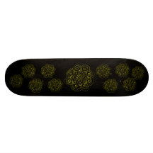 Flor de Lotus (alheña) (oro) Tabla De Skate