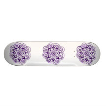 Flor de Lotus (alheña) (púrpura) Monopatines Personalizados