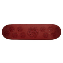 Flor de Lotus (alheña) (rojo) Patinetas Personalizadas