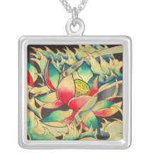 Flor de Lotus del japonés Colgante Personalizado