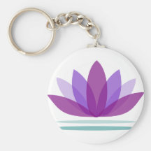 Flor de Lotus en el agua Llaveros