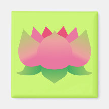 Flor de Lotus rosada Imán De Frigorífico
