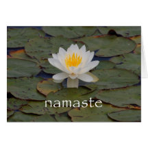 Flor de Namaste Lotus Felicitación