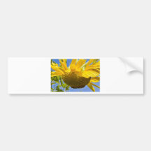 Flor de oro pegatina de parachoque