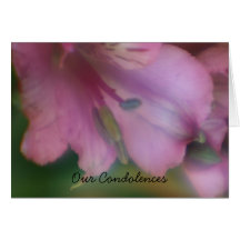 Flor del Alstroemeria nuestra tarjeta de las condo