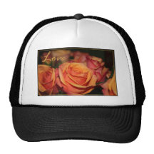 Flor del amor gorras de camionero