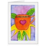 Flor del café felicitación