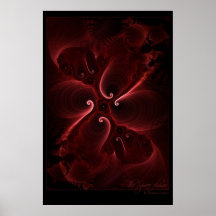 Flor del espacio poster