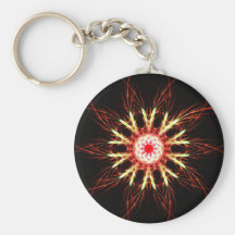 Flor del fractal llavero