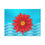 Flor del Gerbera Impresión En Lienzo Estirada