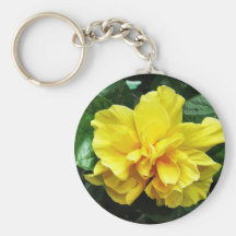 Flor del hibisco llaveros personalizados