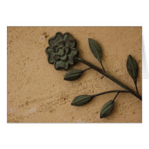 Flor del hierro tarjetas