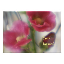 Flor del Hollyhock su invitación invitada