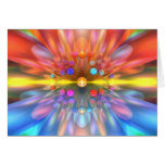 Flor del laser tarjetas