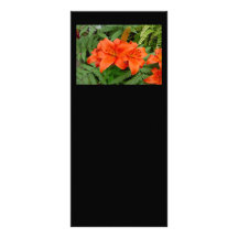 Flor del lirio - naranja iridiscente (Matt 28-30) Lona