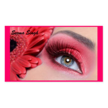 flor del melocotón del artista de maquillaje de lo plantillas de tarjetas personales