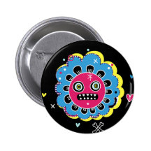Flor del monstruo pins