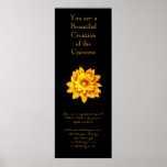 Flor del oro de la inspiración poster