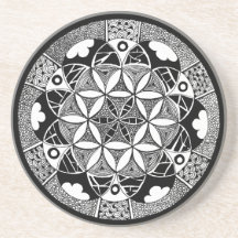 Flor del práctico de costa de la vida posavasos cerveza
