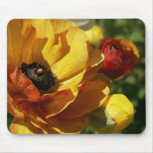 Flor del ranúnculo alfombrillas de ratón