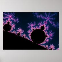 Flor eléctrico - poster del fractal