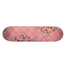 flor elegante tabla de skate