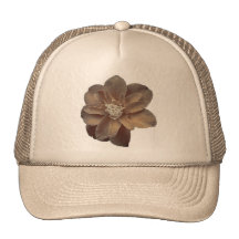Flor en sepia gorras