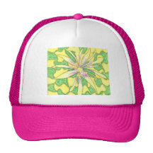 Flor enrrollada gorros bordados