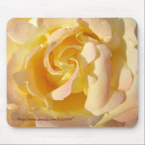 Flor floreciente Mousepad de Rose amarilla alfombrillas de raton 