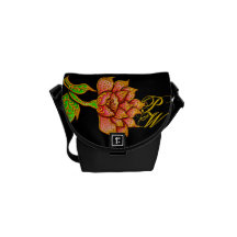 Flor gigante bolsas messenger