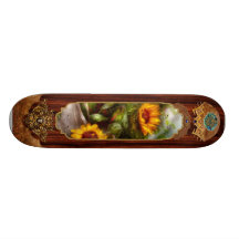 Flor - girasol - caja de herramientas de los jardi patineta personalizada