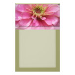 Flor hermosa del Zinnia Papelería Personalizada
