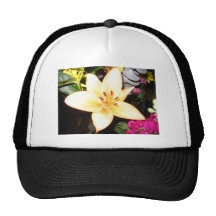 Flor hermosa gorro