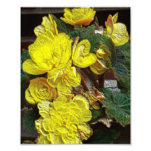 Flor II Digital grabada en relieve Arte Con Fotos