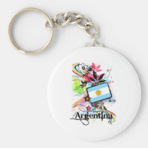 Flor la Argentina Llaveros Personalizados