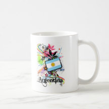 Flor la Argentina Tazas De Café