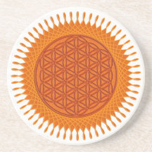 Flor Live/del diseño soleado Posavasos Personalizados