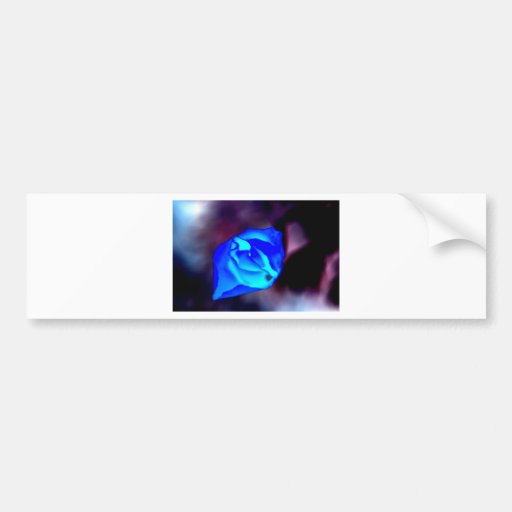 Flor mística azul pegatina de parachoque