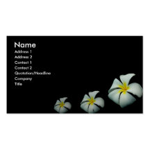 Flor moderna tarjeta personal