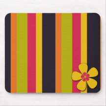 Flor Mousepad de la bola de mascarada Tapete De Ratón