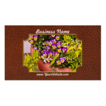 Flor - pensamiento - ramilletes púrpuras .jpg tarjetas de negocios