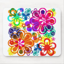 Flor psicodélica MousePad