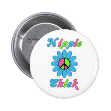 Flor retra de la paz del polluelo del Hippie Pins
