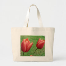 Flor roja de los tulipanes bolsas