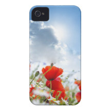 Flor roja iPhone 4 Case-Mate funda
