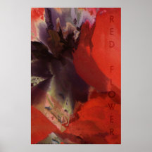 Flor roja poster