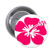 flor rosada de la hawaiana pin